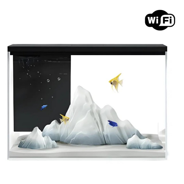 BOYU AKVARYUM GR-1S WİFİLİ SİYAH 14Lt 38*21*24Cm 9W