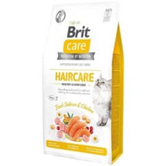 Brit Care Haircare Deri ve Tüy Sağlığı için Tahılsız Tavuk ve Somonlu Yetişkin Kedi Maması 7kg