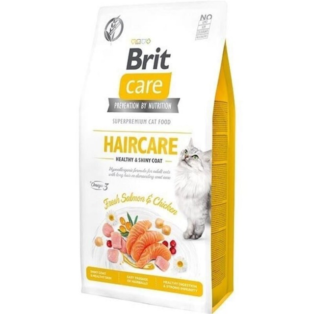 Brit Care Haircare Hipoalerjenik Deri ve Tüy Sağlığı için Tahılsız Yetişkin Kedi Maması 7 kg