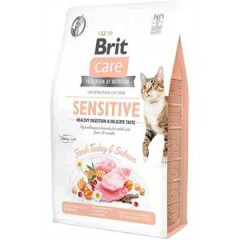 Brit Care Hassas Mideli Kediler İçin Hindili ve Somonlu Yetişkin Kedi Maması 7kg