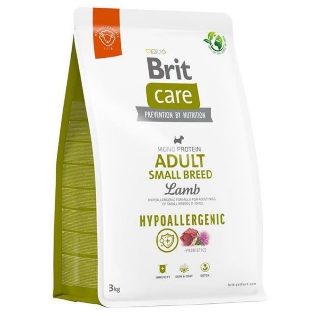 Brit Care Hipoalerjenik Kuzulu ve Pirinçli Küçük Irk Yetişkin Köpek Maması 3 kg