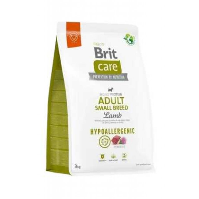 Brit Care Hypo Allergenic Kuzulu ve Pirinçli Küçük Irk Yetişkin Köpek Maması 3kg