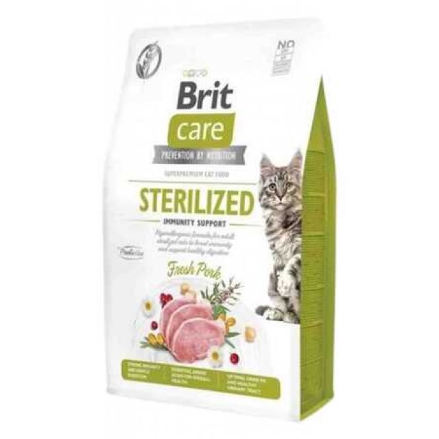 Brit Care Immunity Support Domuz Etli Tahılsız Kısırlaştırılmış Kedi Maması 2kg