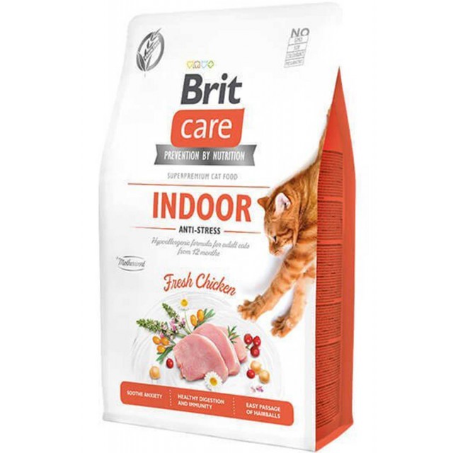 Brit Care Indoor Stres Azaltıcı Ev Kedileri için Tahılsız Yetişkin Kedi Maması 2kg