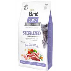 Brit Care Kilo Kontrolü için Ördekli Tahılsız Kısırlaştırılmış Kedi Maması 2kg