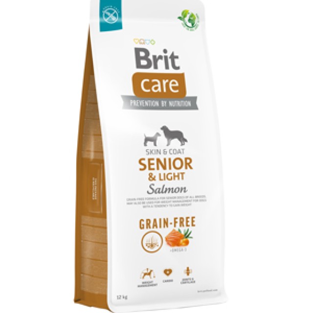 Brit Care Skin&Coat Somonlu Senior Light Tahılsız Köpek Maması 12kg