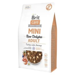 Brit Care Mini Raw Delights Hindili ve Karidesli Küçük Irk Yetişkin Köpek Maması 2 kg