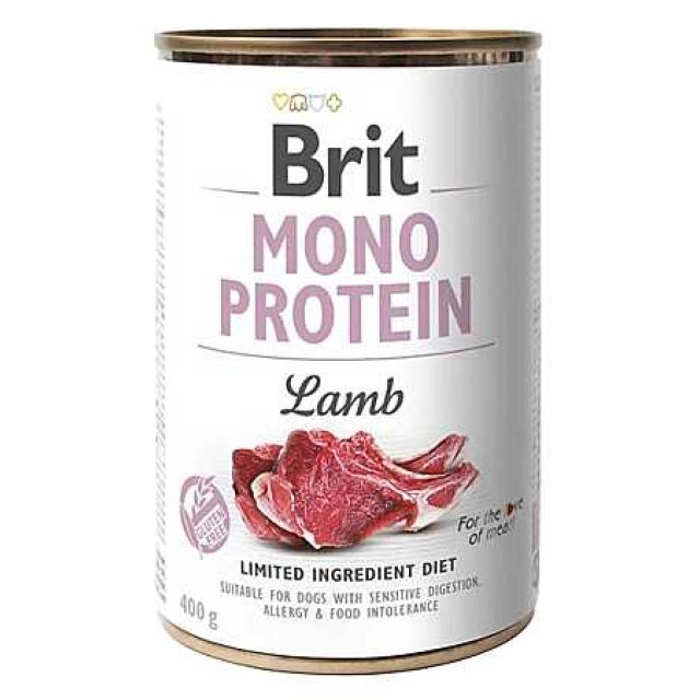 Brit Care Mono Protein Köpekler İçin Kuzu Etli Konserve 400gr