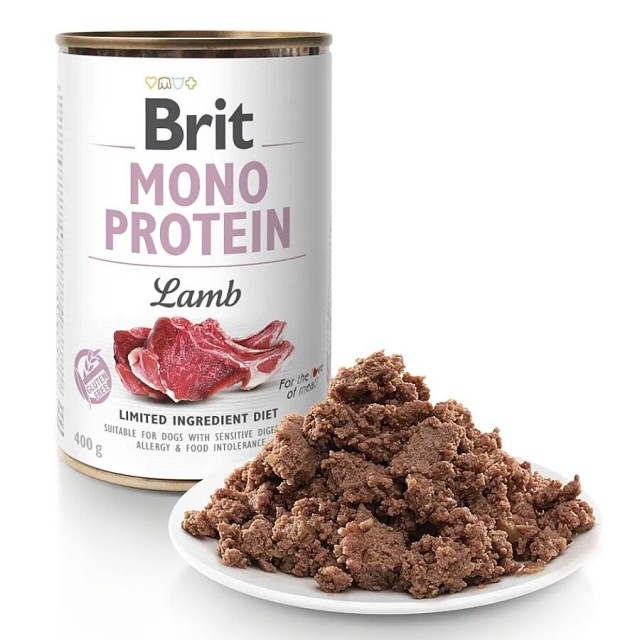 Brit Care Mono Protein Köpekler İçin Kuzu Etli Konserve 400gr