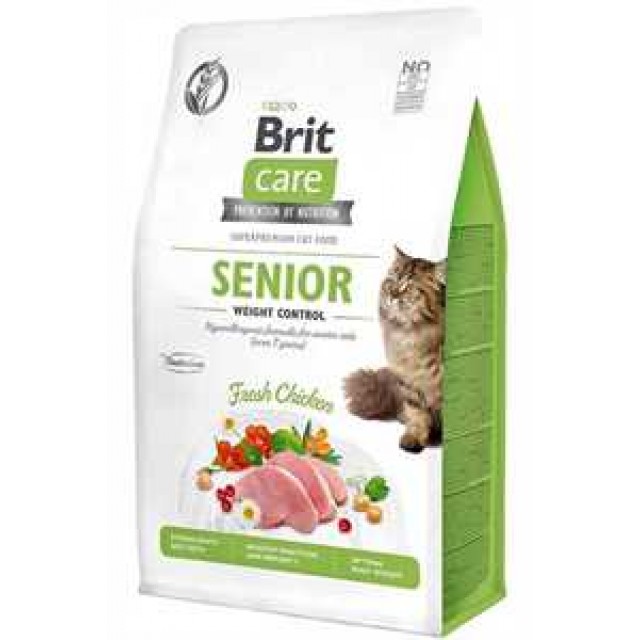 Brit Care Senior Kilo Kontrolü İçin Tahılsız Tavuklu Yaşlı Kedi Maması 2kg