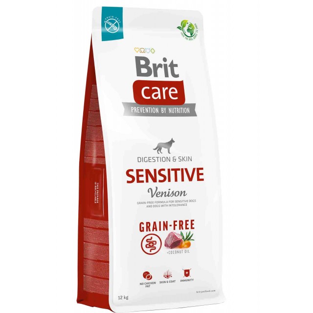 Brit Care Sensitive Digestion & Skin Geyikli Tahılsız Yetişkin Köpek Maması 12kg