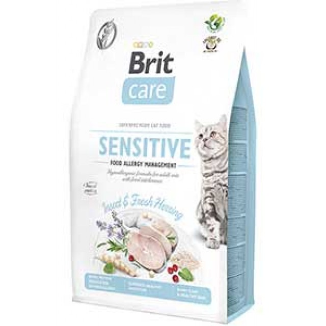 Brit Care Sensitive Özel Formül Balıklı Hipoalerjenik Yetişkin Kedi Maması 2kg