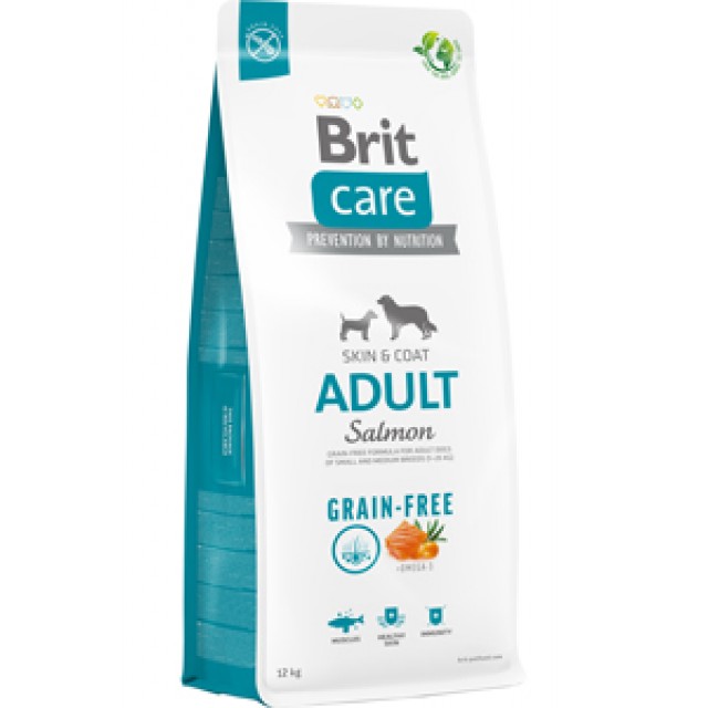 Brit Care Skin & Coat Somonlu Tahılsız Yetişkin Köpek Maması 12kg