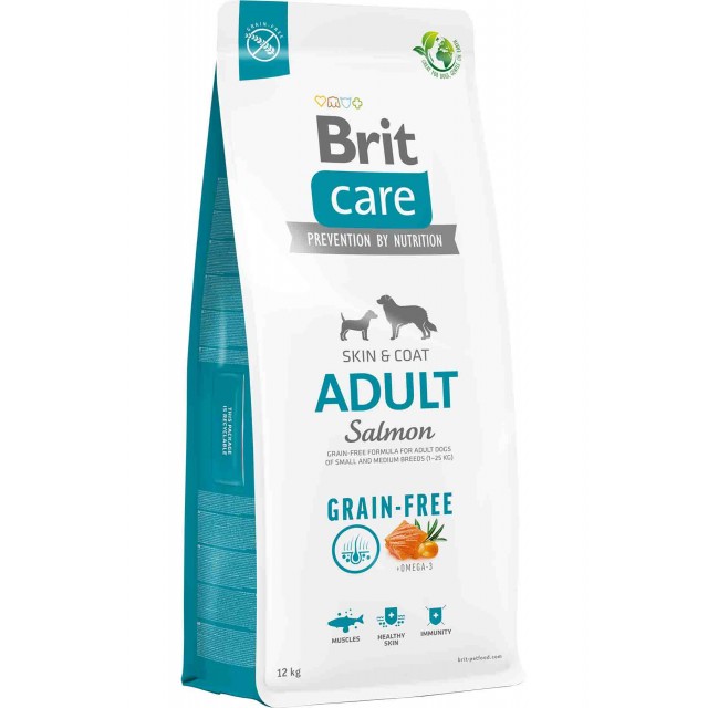 Brit Care Skin & Coat Somonlu Tahılsız Yetişkin Köpek Maması 12kg