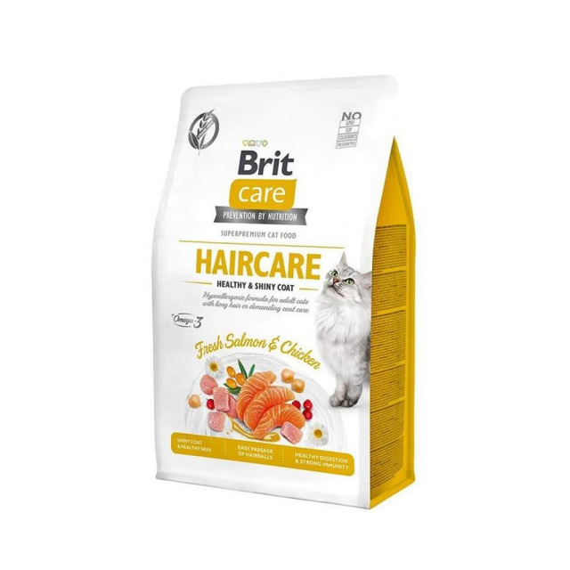Brit Haircare Somon ve Tavuklu Kedi Maması 2 kg
