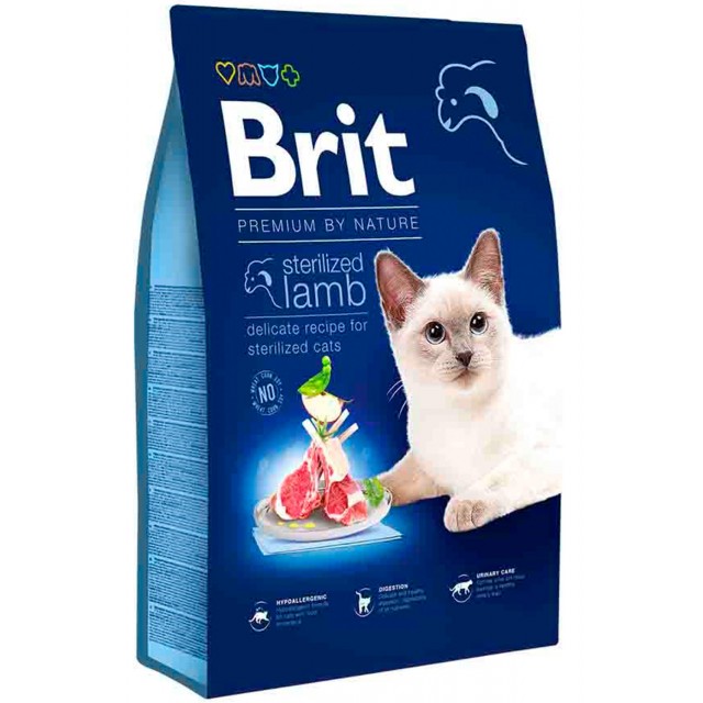 Brit Premium Kuzu Etli Kısırlaştırılmış Kedi Maması 8kg