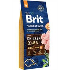 Brit Premium by Nature Adult Tavuklu Orta Irk Yetişkin Köpek Maması 15kg
