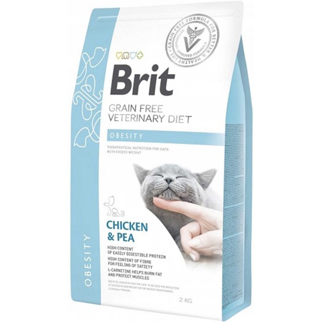 Brit Veterinary Diet Obesity Kilo Kontrolü için Tahılsız Kedi Maması 2kg
