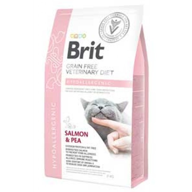 Brit Veterinary Diet Hypoallergenic Tahılsız Somonlu Kedi Maması 2kg