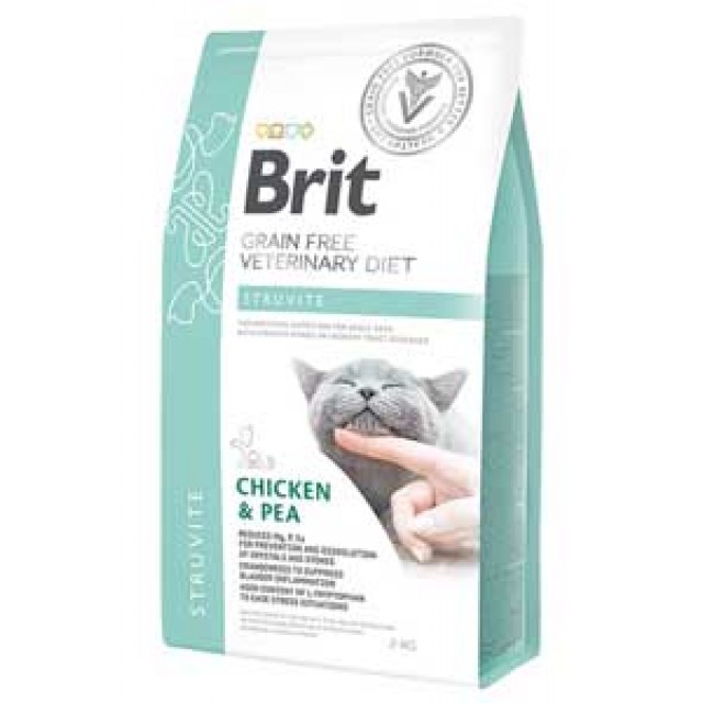 Brit Veterinary Diet Struvite Tahılsız Tavuk Bezelye Kedi Maması 2kg