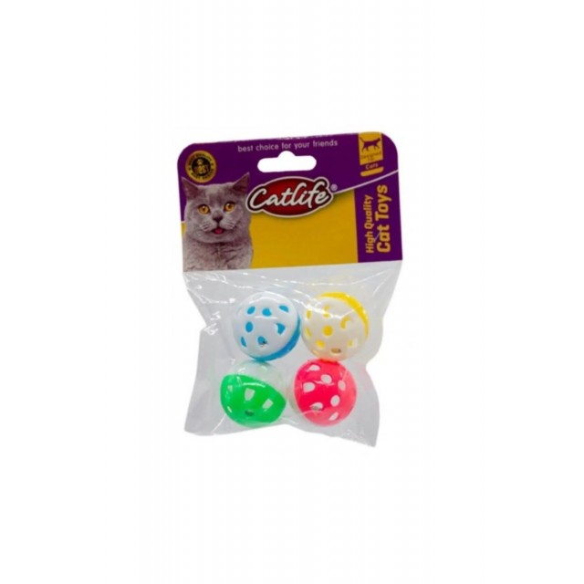 Catlife 201586- Zilli Kedi Oyuncağı 4'lü Paket