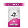 Cat's White Pudralı Kedi Kumu 10 lt 2 Adet
