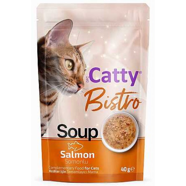 Catty Bistro Somonlu Kedi Çorbası 40gr