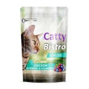 Catty Bistro Tavuklu Yaban Mersinli ve Kızılcıklı Kısırlaştırılmış Kedi Ödül Maması 60GR