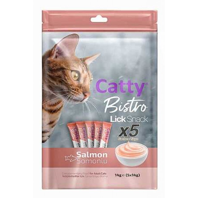 Catty Bistro Somonlu Kedi Krema Ödülü 5x14gr