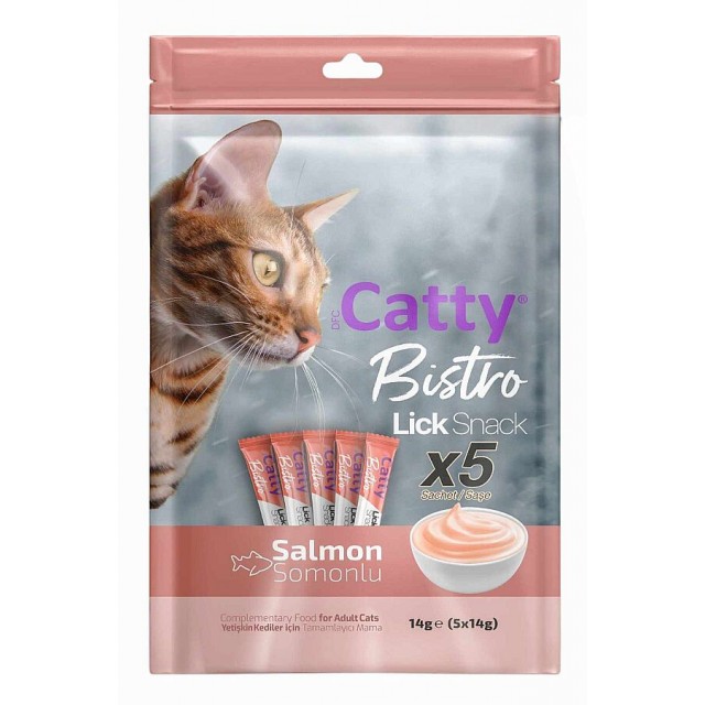 Catty Bistro Somonlu Kedi Krema Ödülü 5x14gr