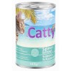Catty Sos İçerisinde Somon Balıklı ve Alabalıklı Yetişkin Kedi Konservesi 400gr