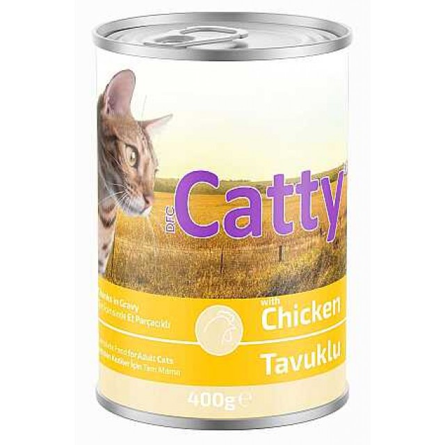 Catty Sos İçerisinde Tavuklu Yetişkin Kedi Konservesi 400gr