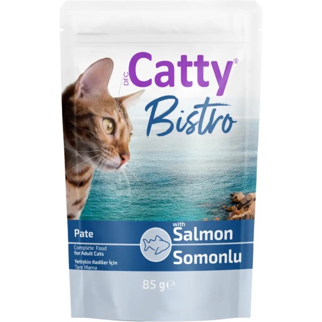 Catty Pate Somonlu Yetişkin Kedi Yaş Maması 85 Gr