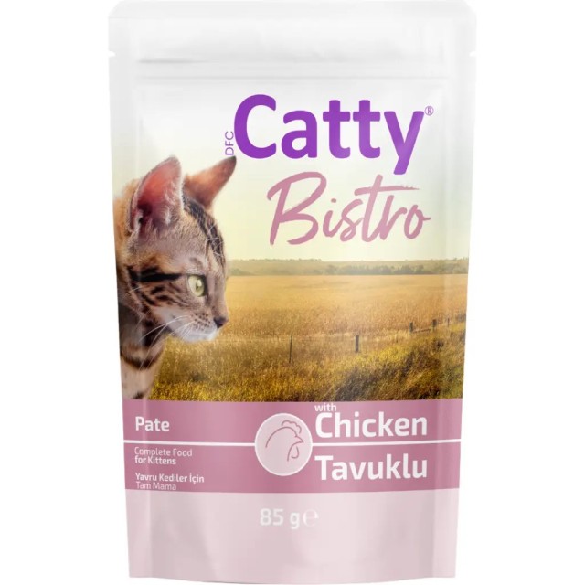 Catty Pate Tavuklu Yavru Kedi Yaş Maması 85 Gr 22 Adet