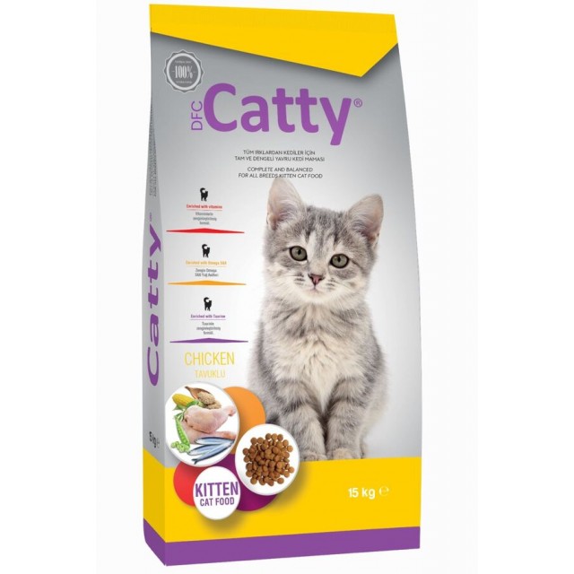 Catty Tavuklu Yavru Kedi Maması 15kg