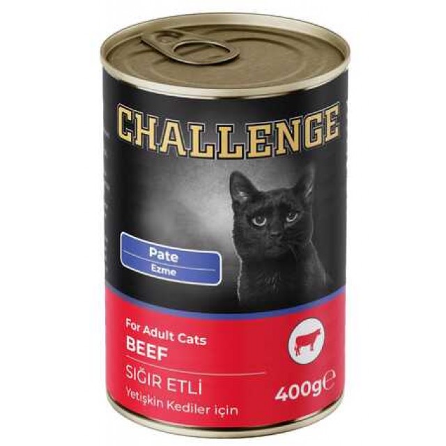 Challenge Pate Sığır Etli Yetişkin Kedi Konservesi 400gr