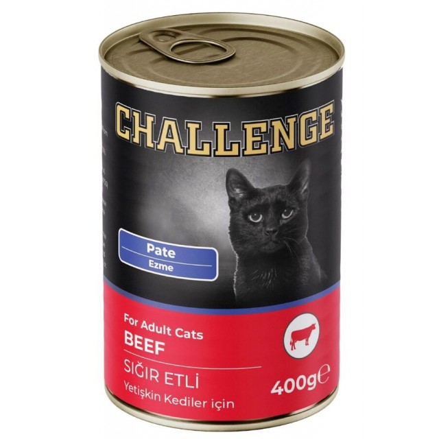 Challenge Pate Sığır Etli Yetişkin Kedi Konservesi 400gr