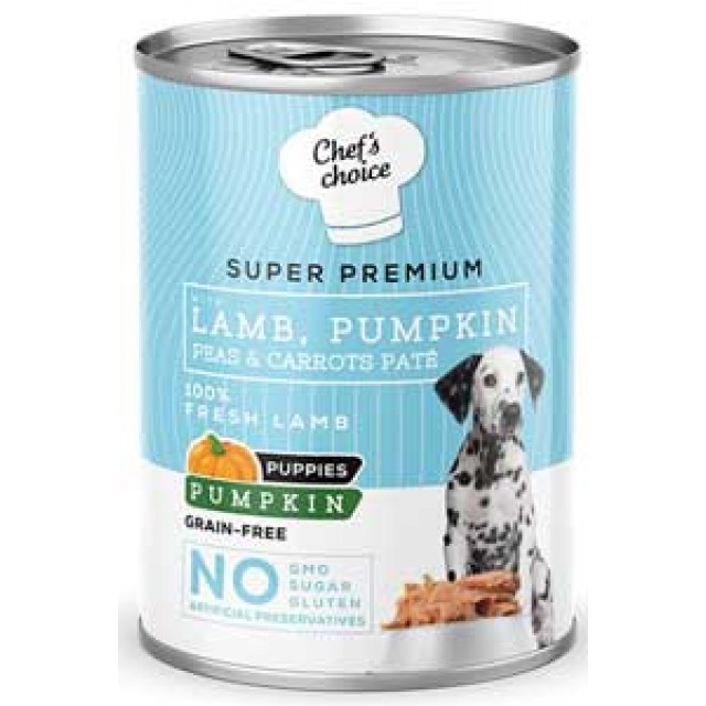 Chefs Choice Kuzulu ve Bal Kabaklı Tahılsız Ezme Yavru Köpek Konservesi 400gr