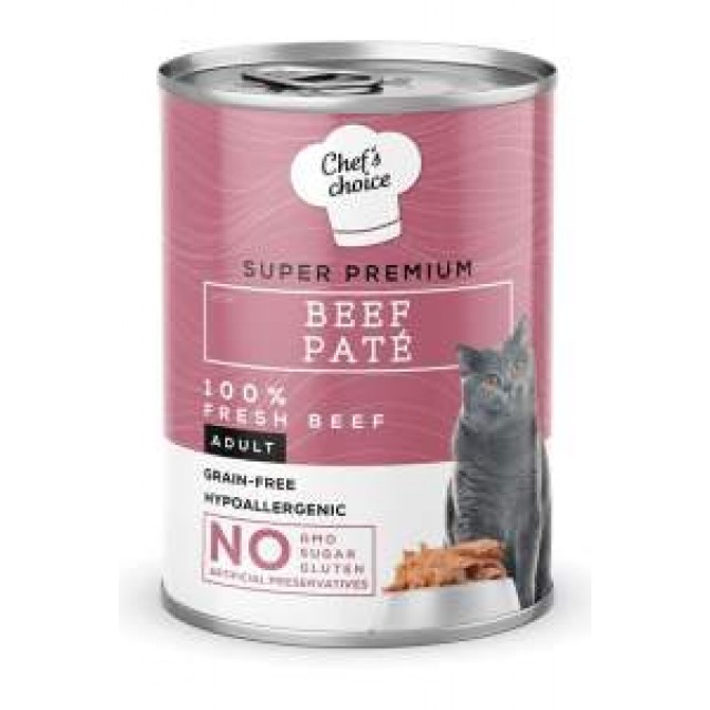 Chefs Choice Sığır Etli Yetişkin Kedi Konservesi 400gr