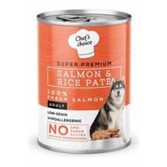 Chefs Choice Somonlu ve Pirinçli Yetişkin Köpek Konservesi 400gr