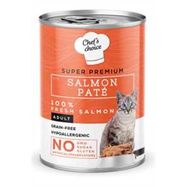 Chefs Choice Somonlu Yetişkin Kedi Konservesi 400gr