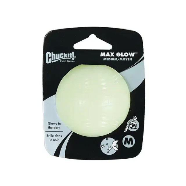 Chuckit Max Glow Gece Parlayan Köpek Oyun Topu Orta Boy