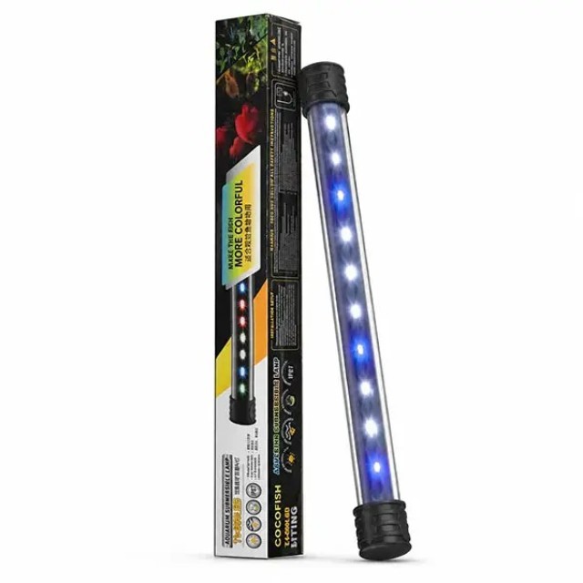 Coco Su Altı Lamba 40 Cm Beyaz Mavi Led Ampuller