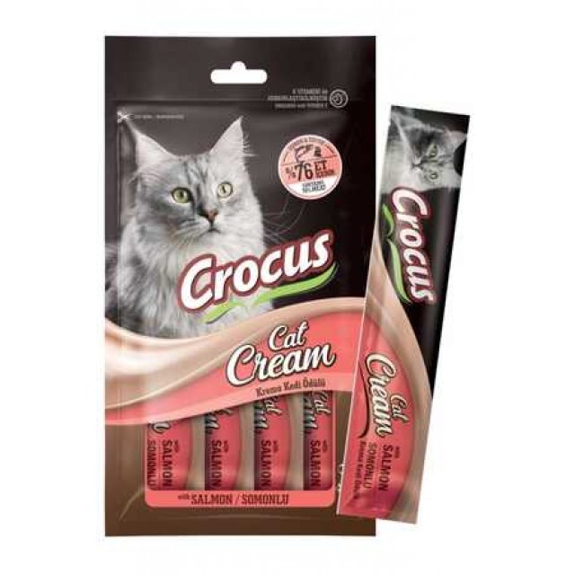 Crocus Somonlu Kedi Krema Kedi Ödülü 4x15gr