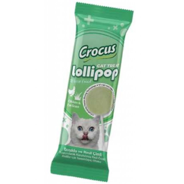 Crocus Tavuklu ve Kedi Otlu Kedi Lolipopu
