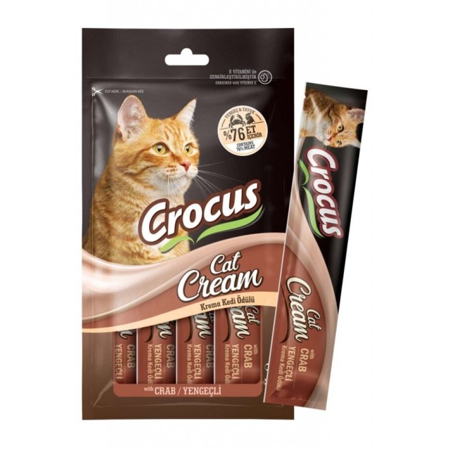 Crocus Yengeçli Krema Kedi Ödülü 4x15gr