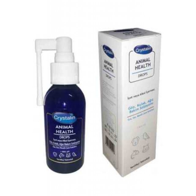 Crystalin Animal Health Göz, Kulak ve Ağız Bakım Solüsyonu 100ml