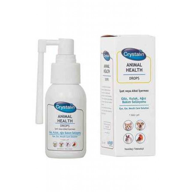 Crystalin Animal Health Drops Göz Kulak Ağız Solüsyonu 50ml