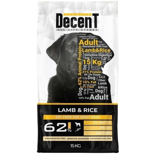 Decent Kuzulu Yetişkin Köpek Maması 15 kg