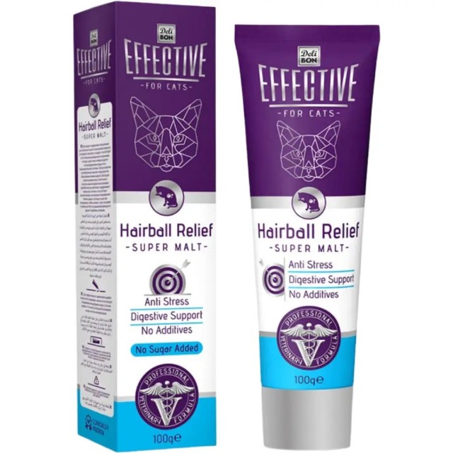 Delibon Effective Hairball Relief Tüy Yumağı Önleyici Malt Paste 100 Gr